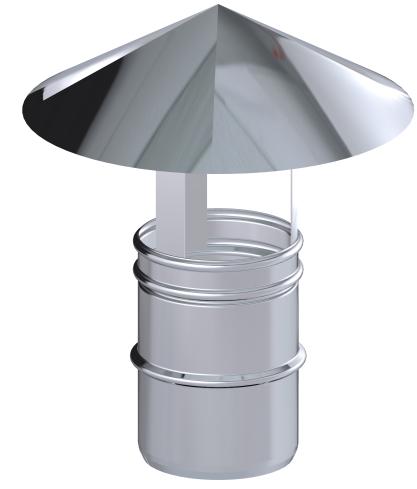 Capuchon pare-pluie Ø125mm - DINAK SW