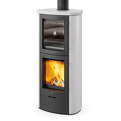 Poêle à bois Max Blank Rio BF Keramik 6,5 kW Compartiment de cuisson