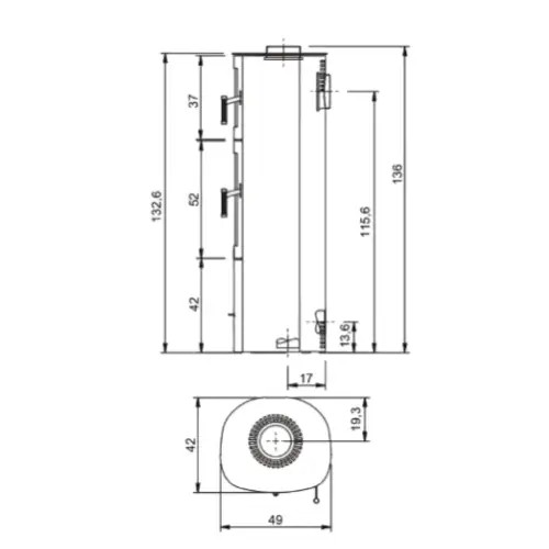 Insert bois Max Blank Turin BF Steel 5 kW