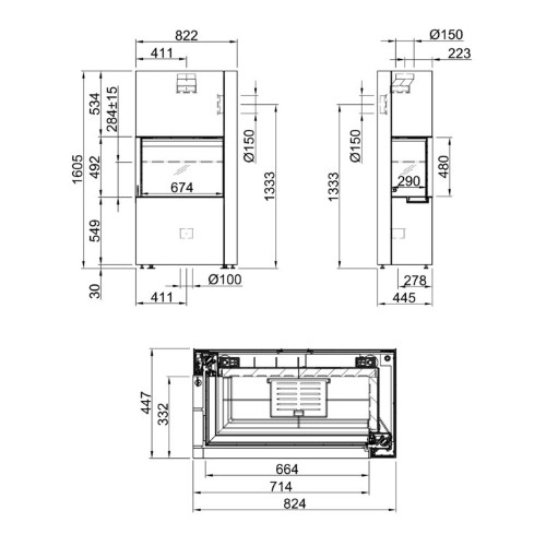 Poêle à bois Spartherm Zirkon 2L 7,9 kW