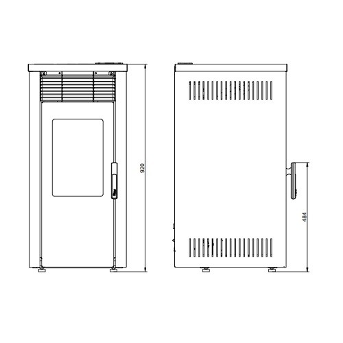 Poêle à granulés Royal Donna Air 80 US 8 kW