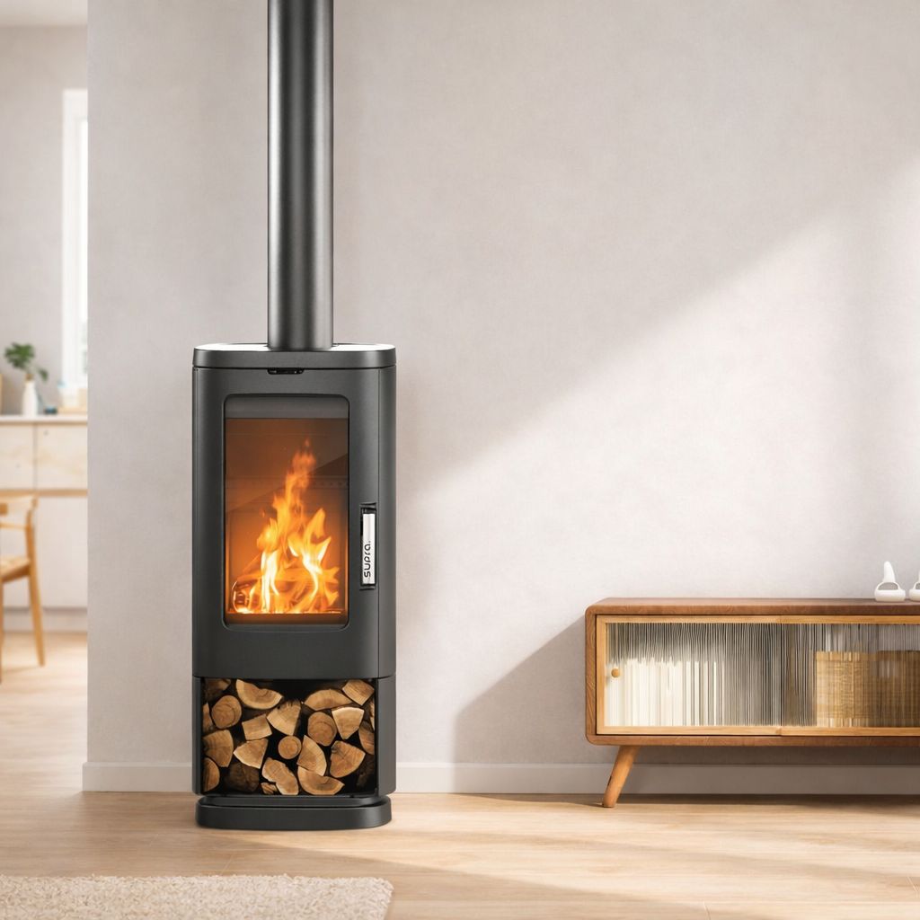Poêle à bois en fonte -SUPRA Maonie bûcher 11.5 kW