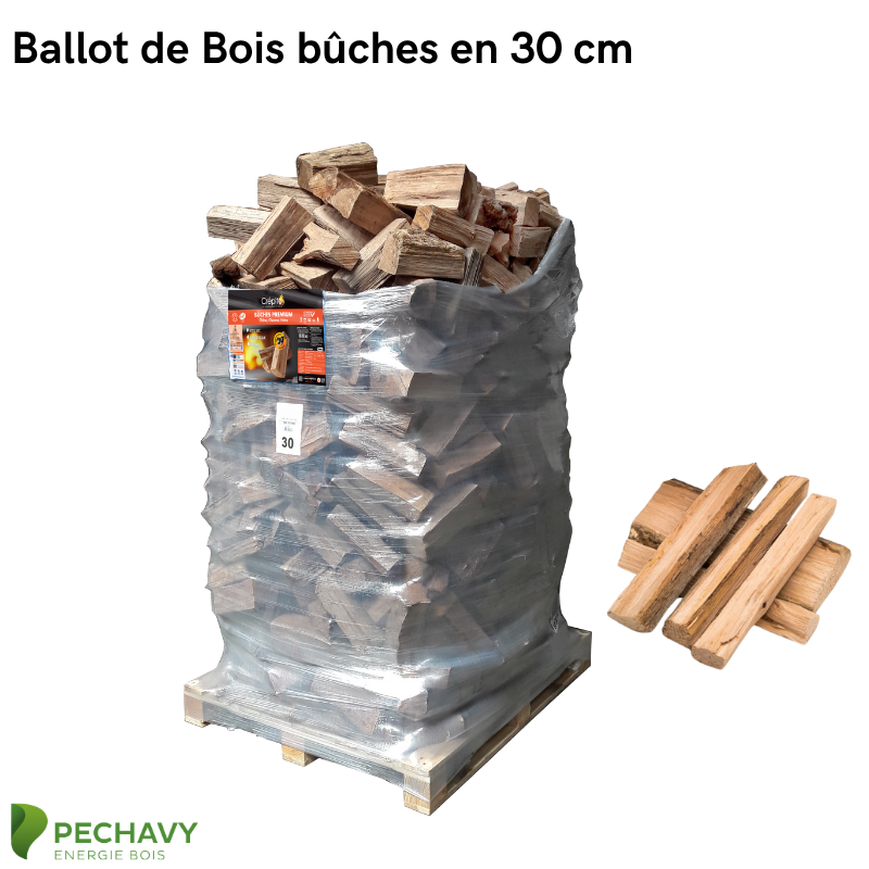 Ballot de bois bûches 30cm (1.45 stère)