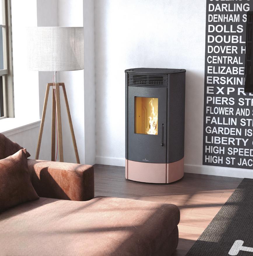 Poêle à granulés canalisable - BRONPI Trebol 8 kW